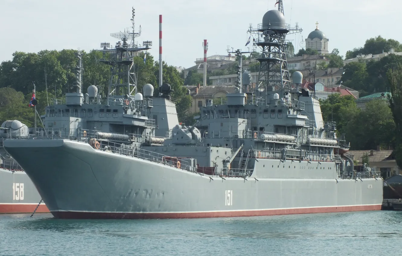 Фото обои корабль, большой, десантный, Азов