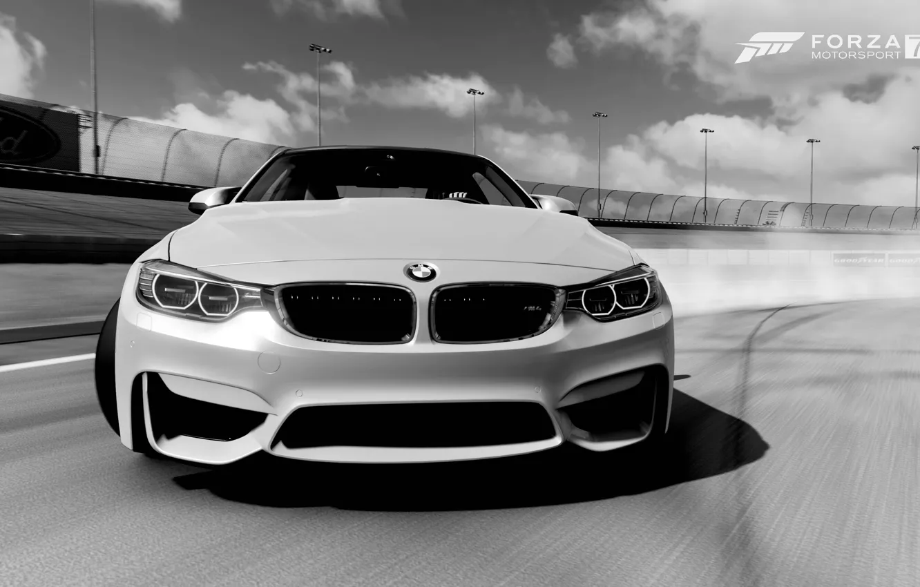 Фото обои HDR, BMW, Drift, Game, BMW M4, FM7, UHD, Forza Motorsport 7