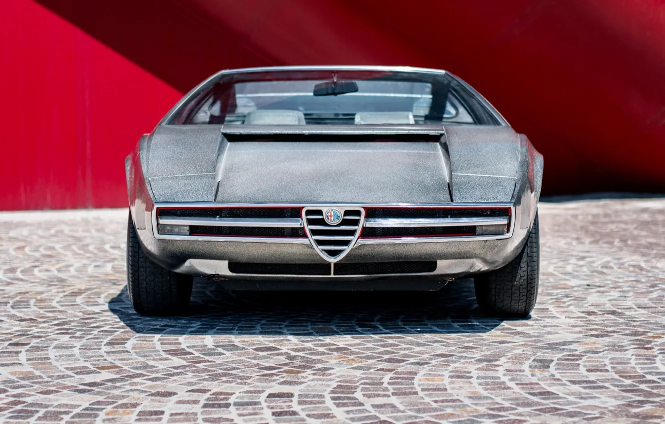 Фото обои 1969, Alfa Romeo, front, Italdesign, Giugiaro, Tipo 33, Alfa Romeo Iguana