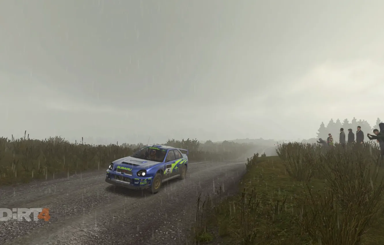 Фото обои Subaru, Impreza, rally, Codemasters, wales, wrx sti, Colin Mcrae, 2000s