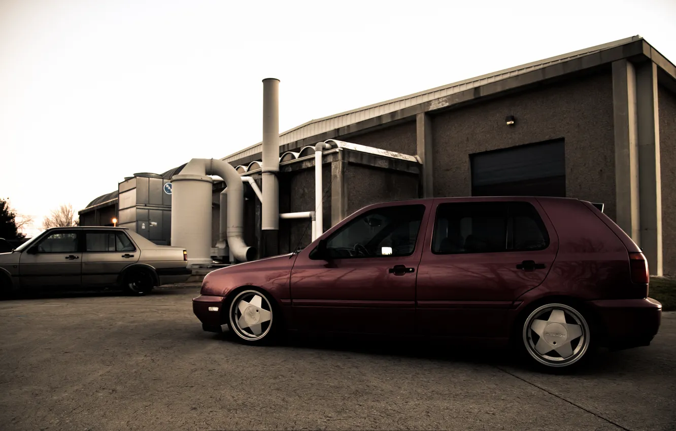 Фото обои Golf, Clean, Stance, mk3, VolksWagen, Vag