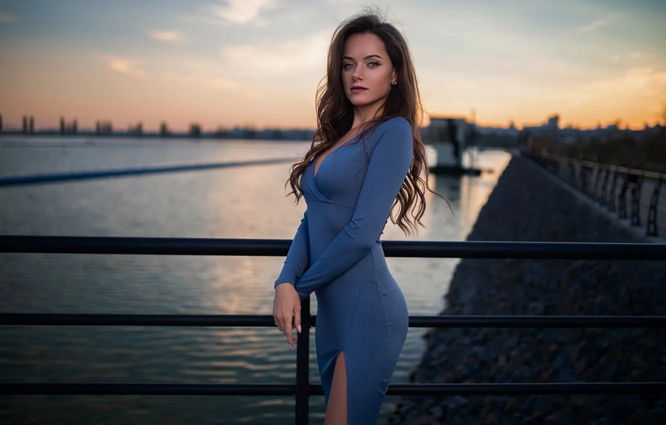 Фото обои девушка, милая, модель, брюнетка, Обои, Портрет, красивая, Кольцо