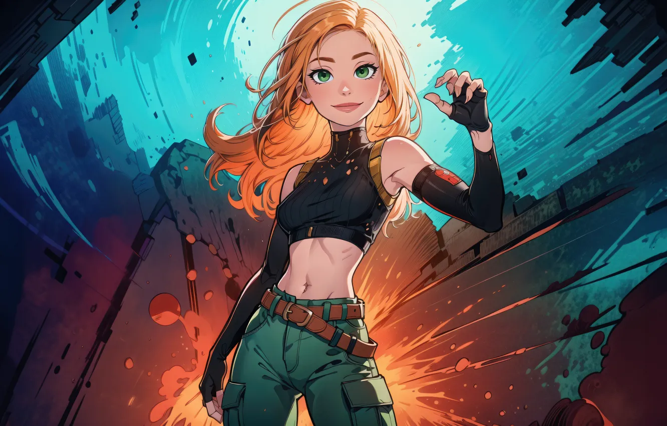 Фото обои action, kim, possible