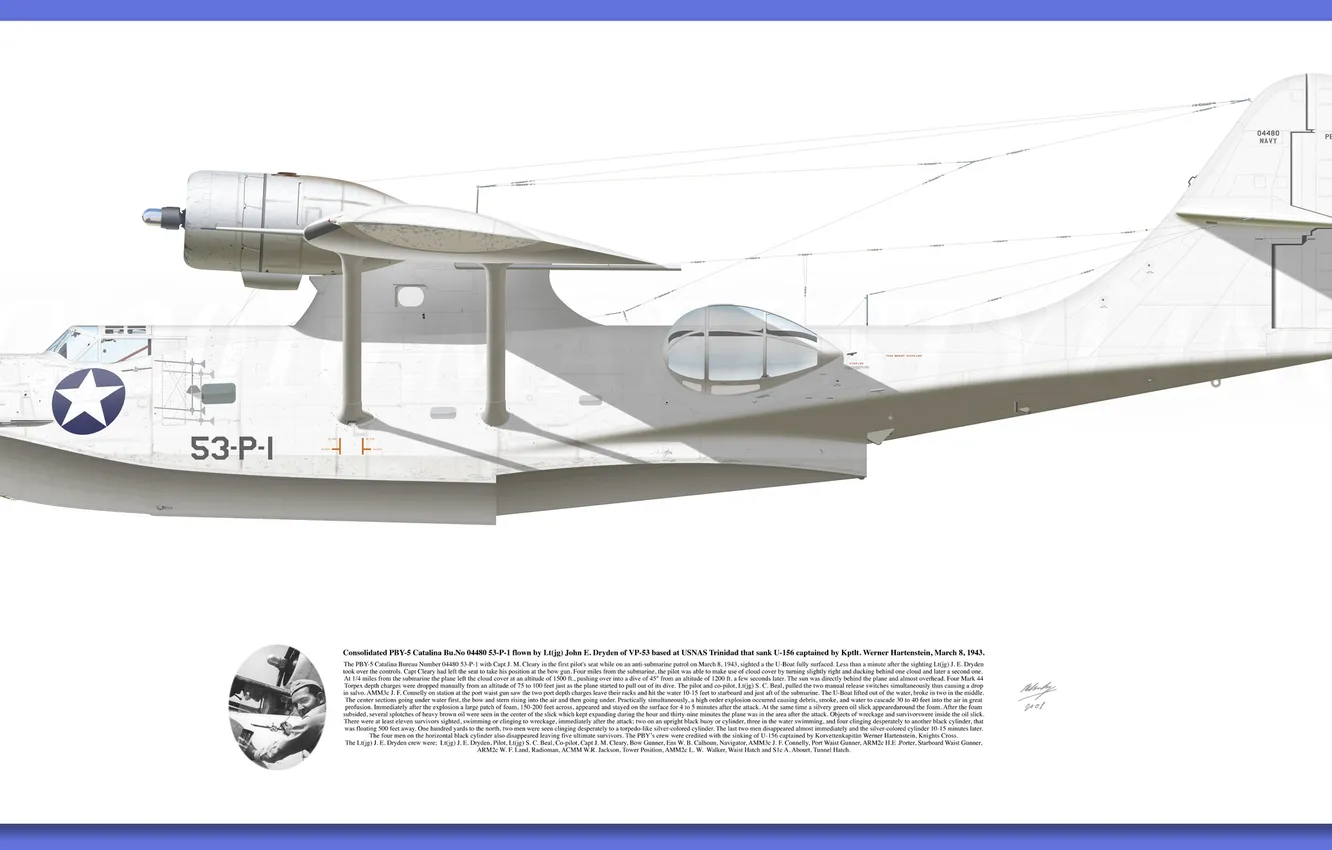 Фото обои white, Aircraft illustration, raf PBY Catalina
