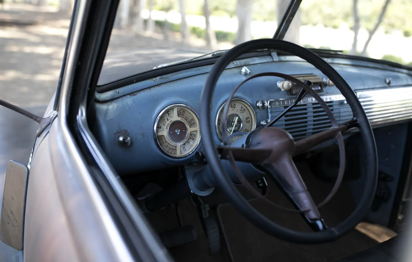 Фото обои 150, руль, пикап, 2018, GMC, 1949, ICON, Long Bed Derelict