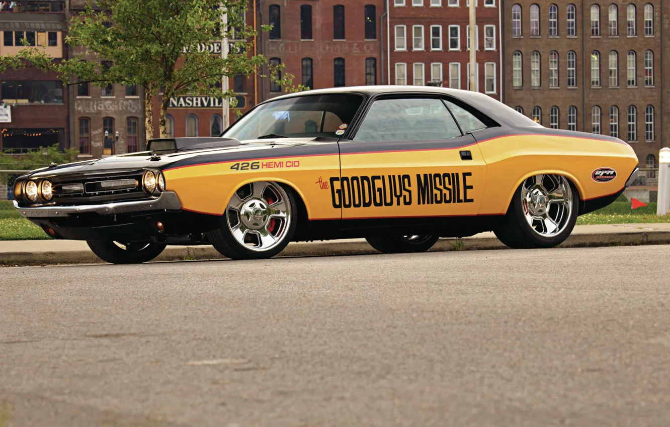 Фото обои Dodge Challenger, Muscle car, Vehicle, Hemi 426
