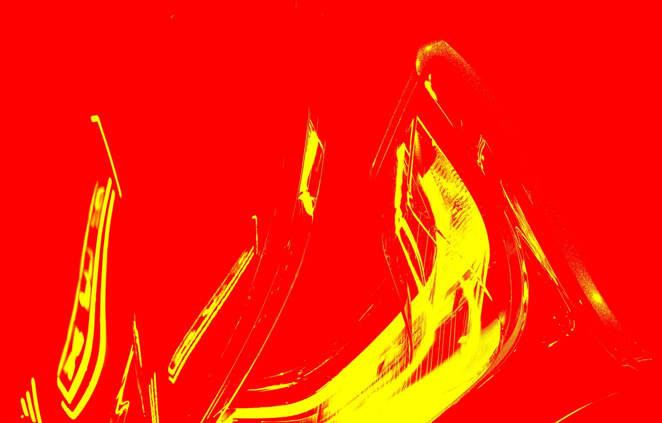 Фото обои линии, красный, абстракция, жёлтый, фон, изгибы, контуры