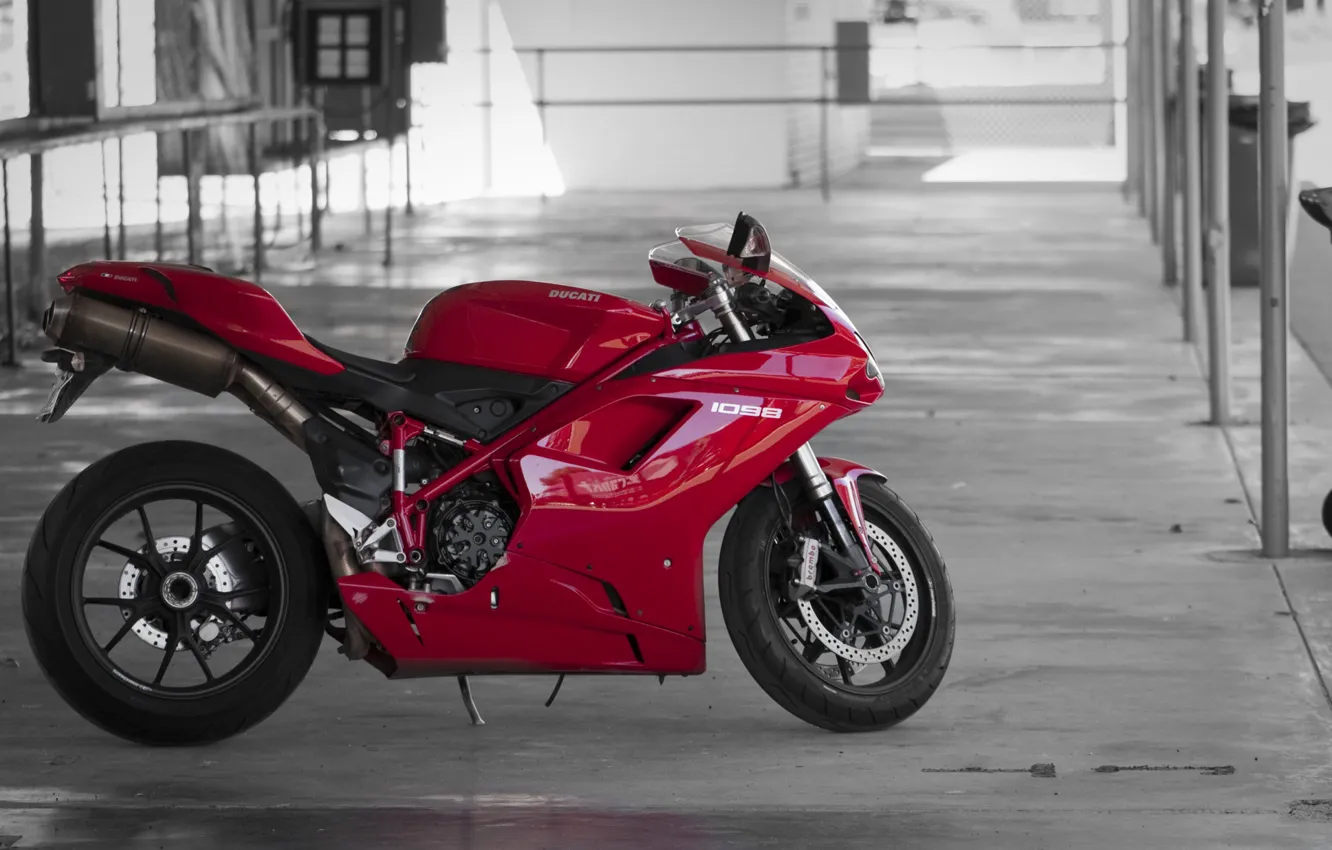 Фото обои Red, Ducati, 1098