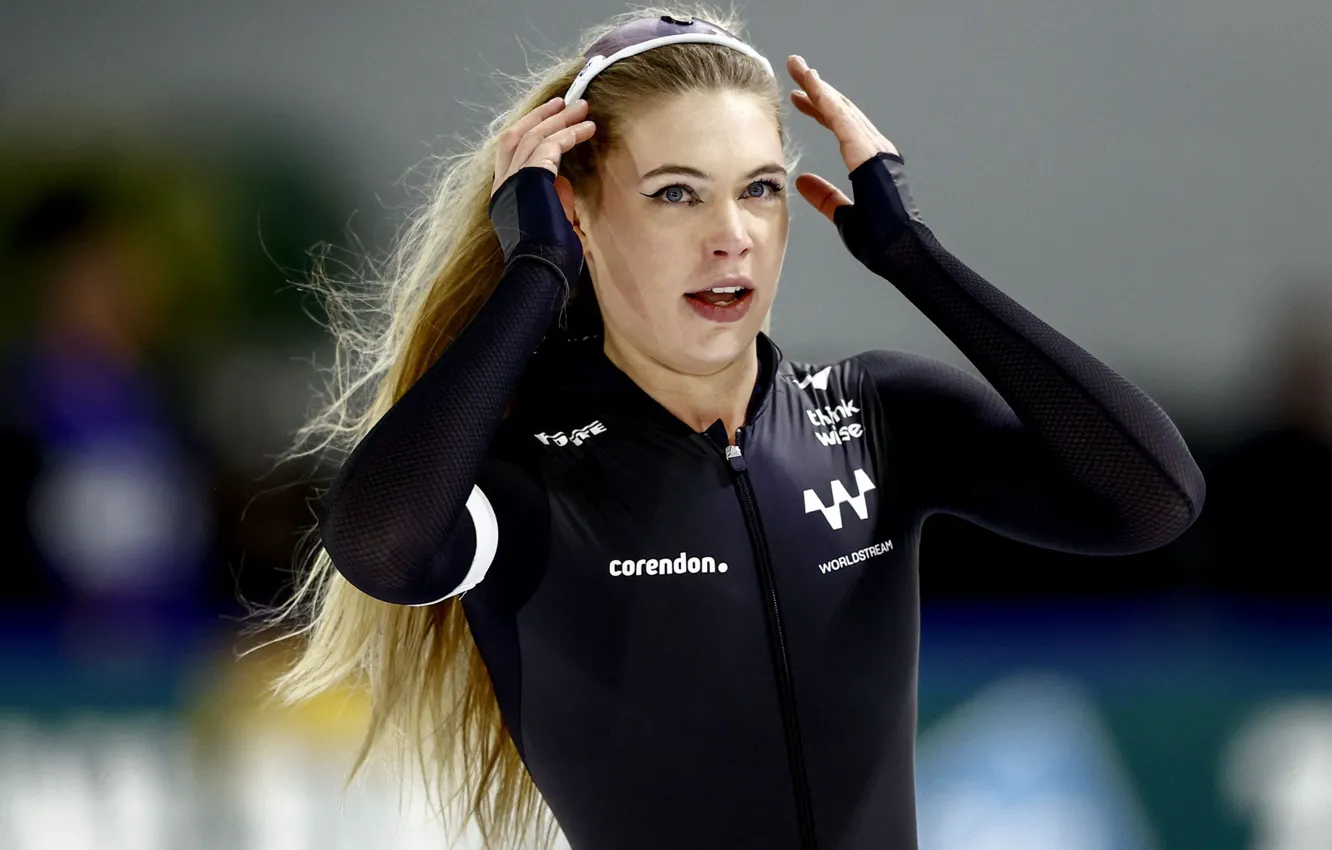 Фото обои спортсменка, Нидерланды, Ютта Леердам, Jutta Leerdam