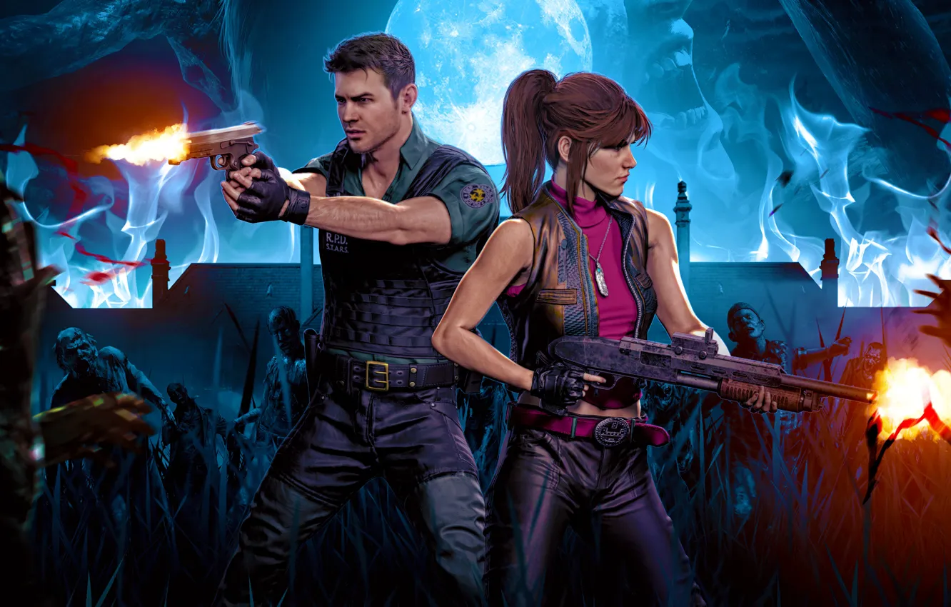 Фото обои Обитель Зла, Claire Redfield, Resident Evil 3, Resident Evil 3 (2020)
