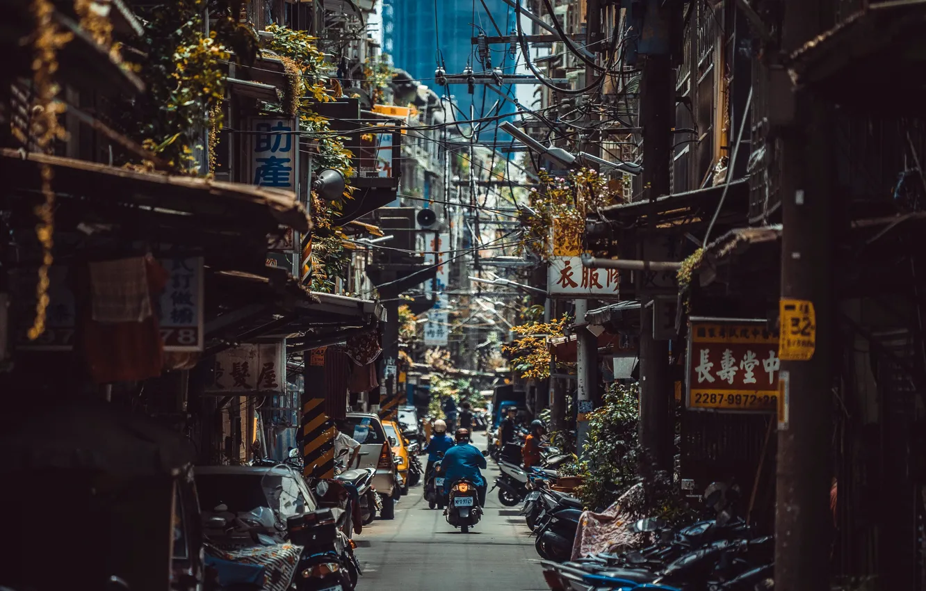 Фото обои Street, Taiwan, Taipei