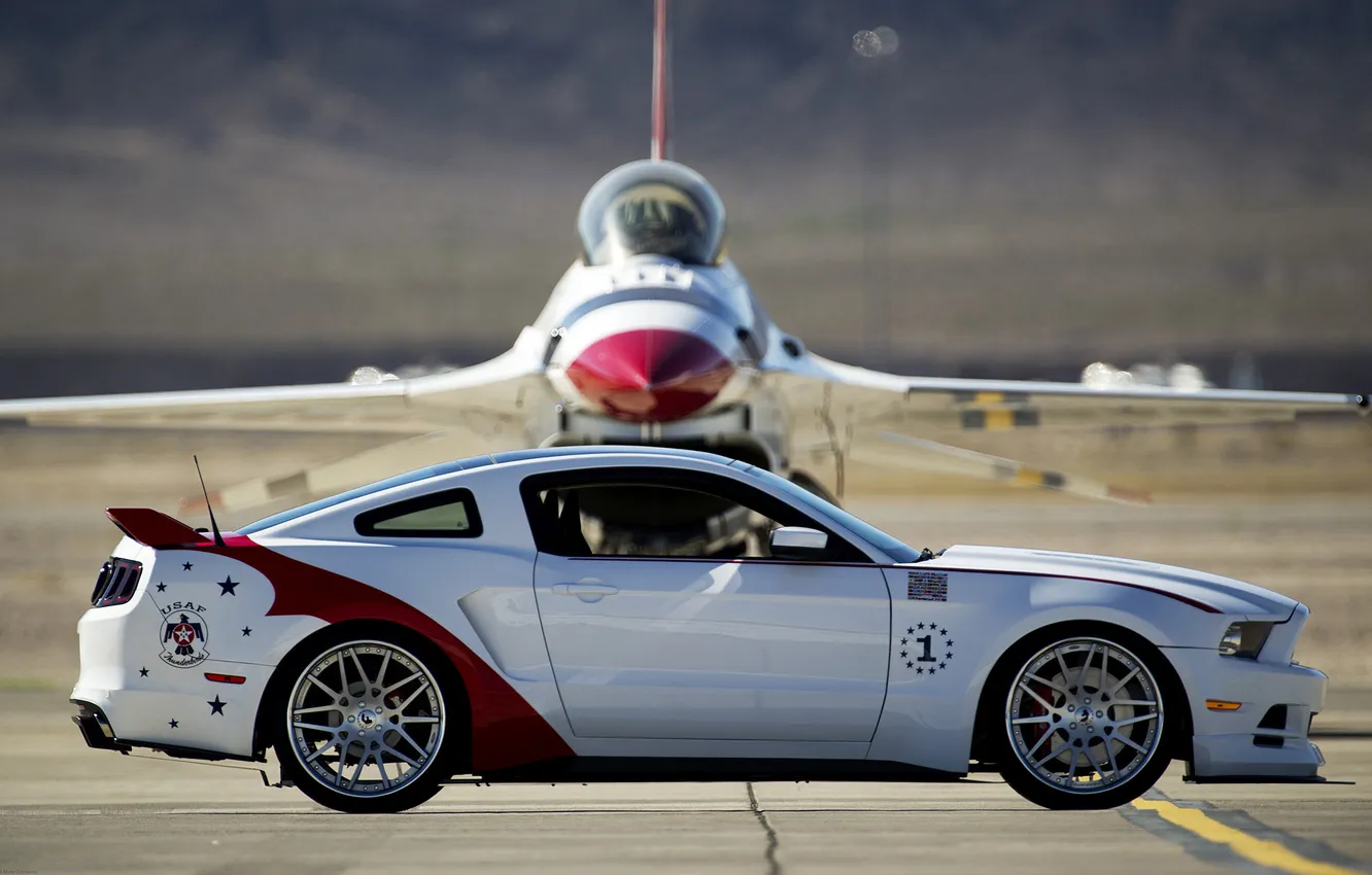 Фото обои тюнинг, мустанг, истребитель, форд, Ford Mustang GT