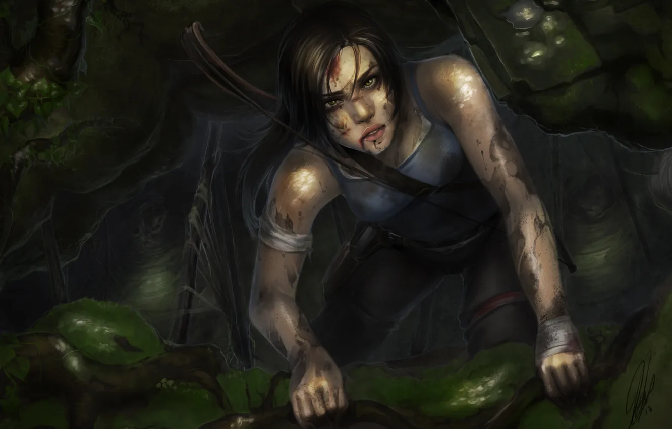 Фото обои арт, Tomb Raider, Лара Крофт, Lara Croft