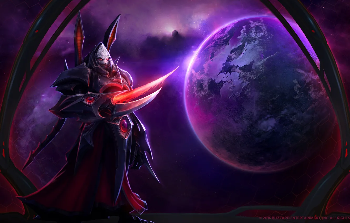 Фото обои Blizzard, Protoss, StarCraft 2, StarCraft, Zerg, Star Craft, Mr--Jack, by Mr--Jack