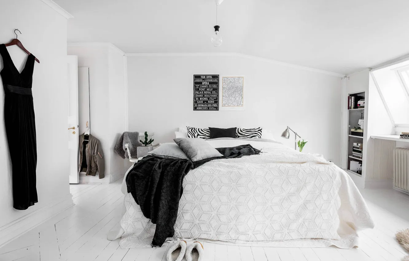 Фото обои комната, интерьер, спальня, Retro Loft in Gothenburg