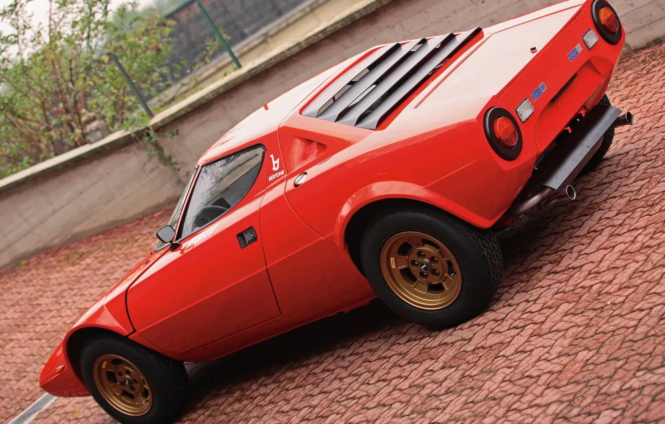 Фото обои Lancia, 1973, Классическое авто, Stratos, High Fidelity, Bertone, Marcello Gandini, Вид на задок