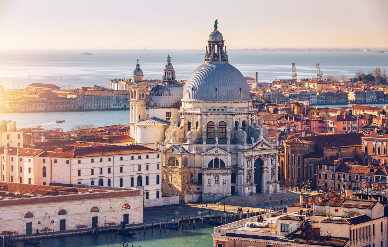 Фото обои Италия, Венеция, Italy, Venezia, Санта-Мария-делла-Салюте