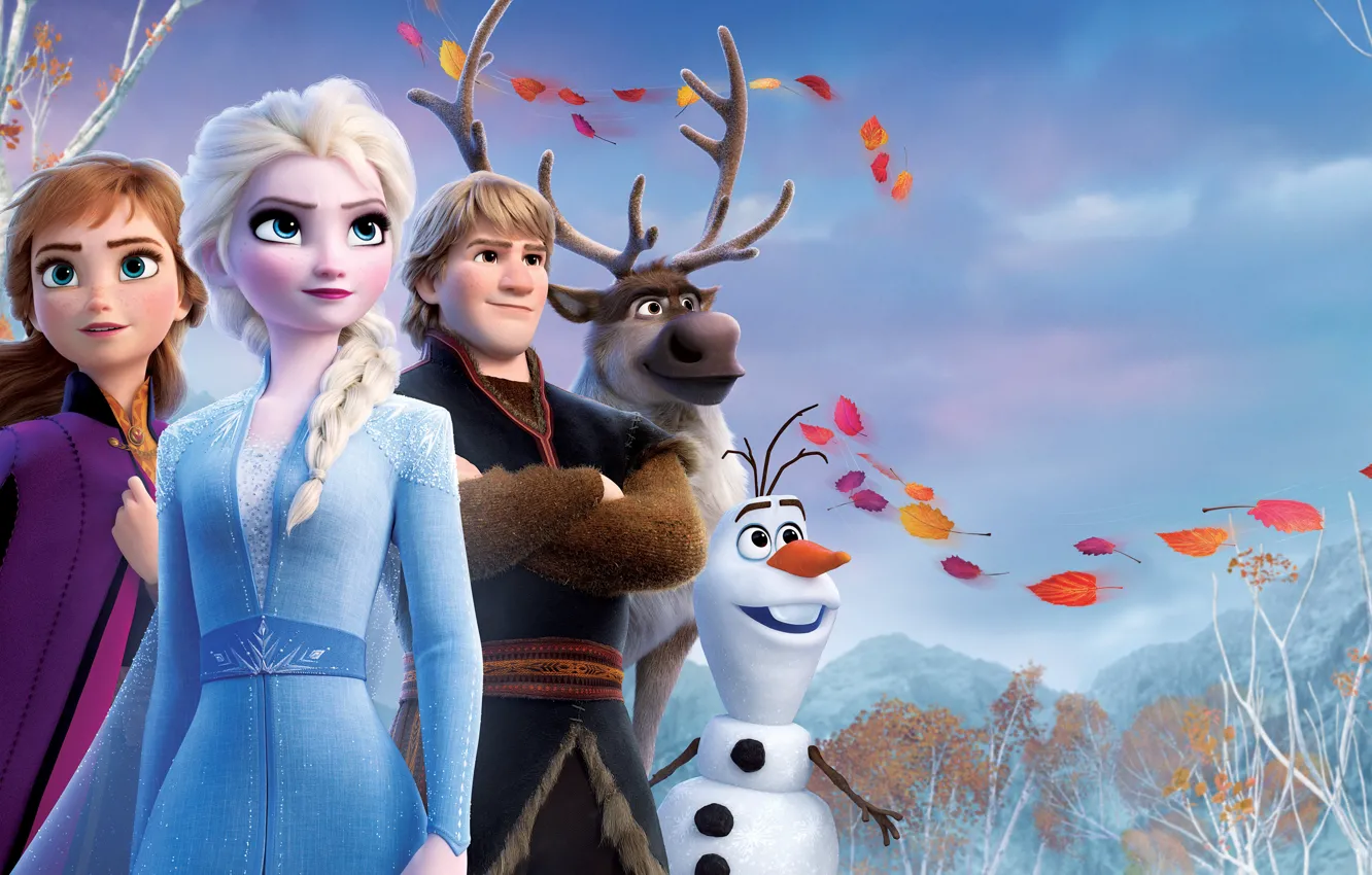 Фото обои персонажи, Холодное сердце 2, Frozen II