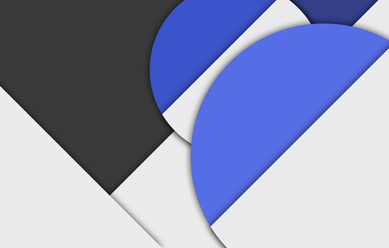 Фото обои белый, синий, черный, геометрия, design, color, material