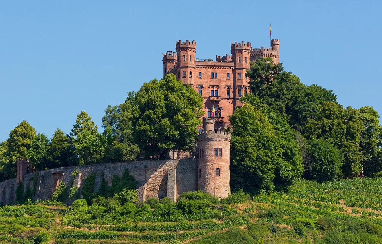 Фото обои башня, Германия, замок Ортенберг