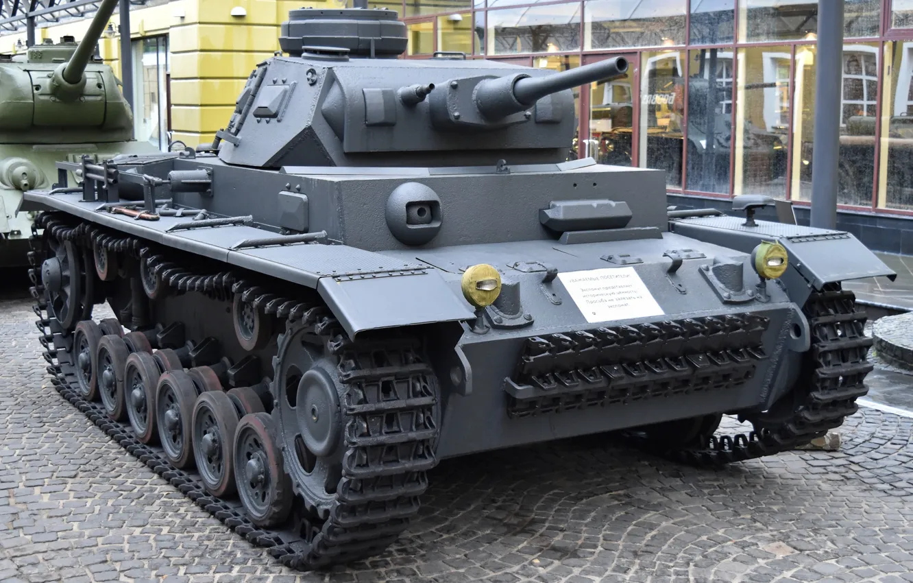 Фото обои Германия, средний танк, Panzer III, времён, Второй мировой войны, Ausf.J
