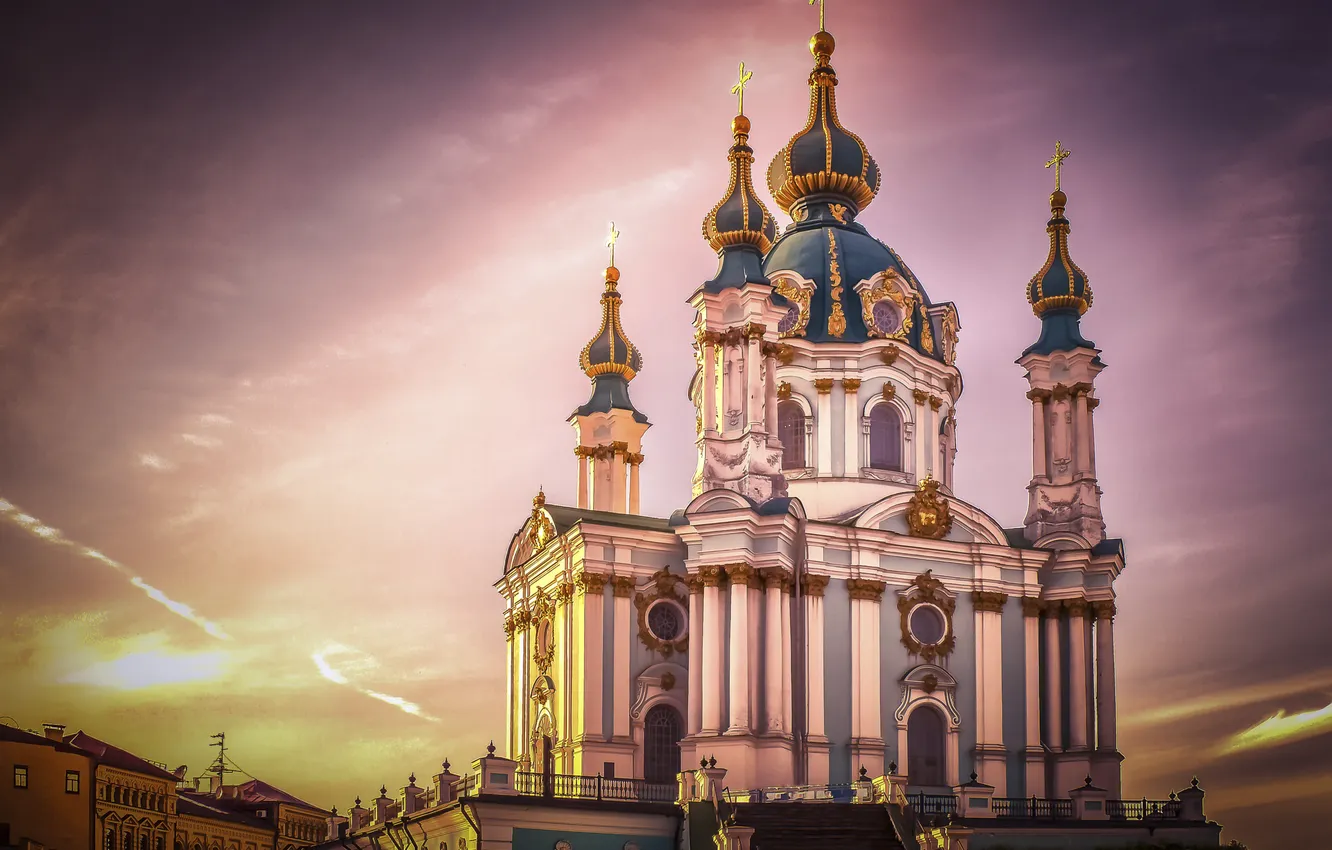 Фото обои церковь, Киев, Saint Andrews