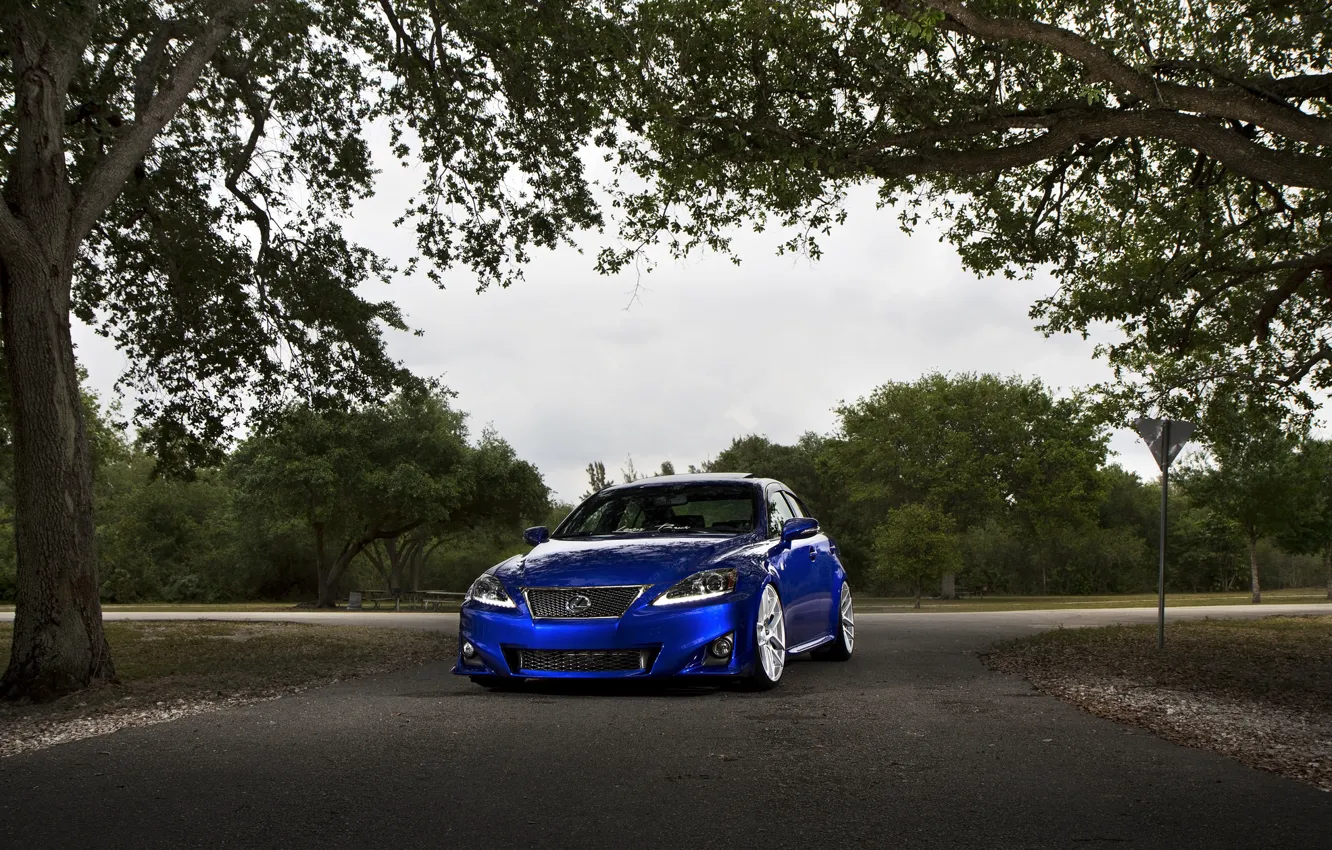Фото обои Lexus, blue, F Sport, IS250