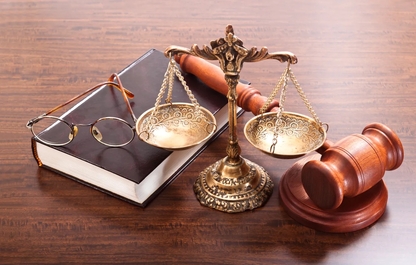 Фото обои book, balance, law, gavel