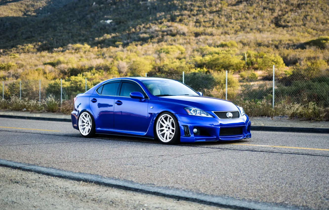Фото обои Lexus, road, blue