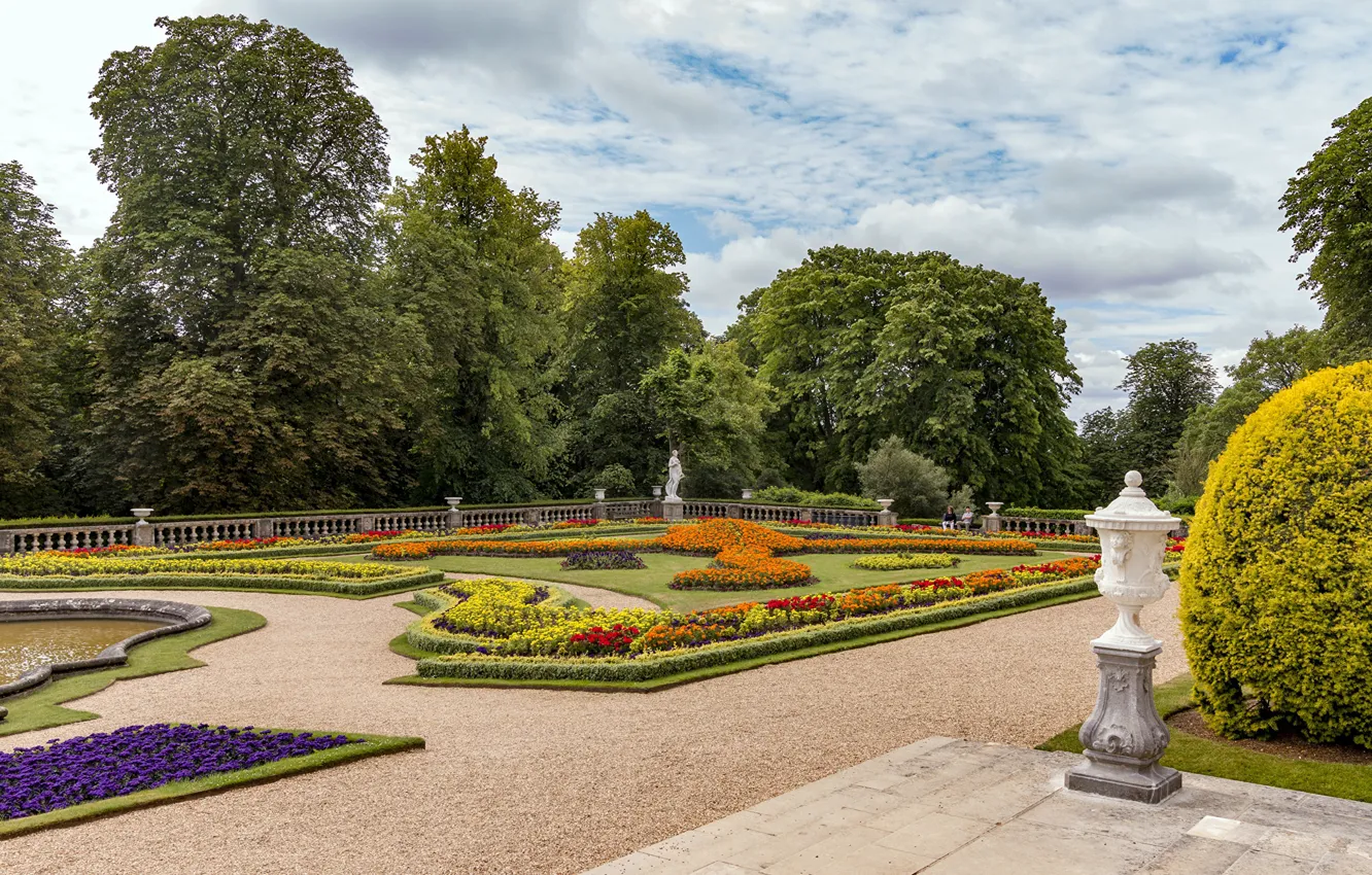 Фото обои фото, Англия, Природа, Дизайн, Газон, Waddesdon Manor, Сады