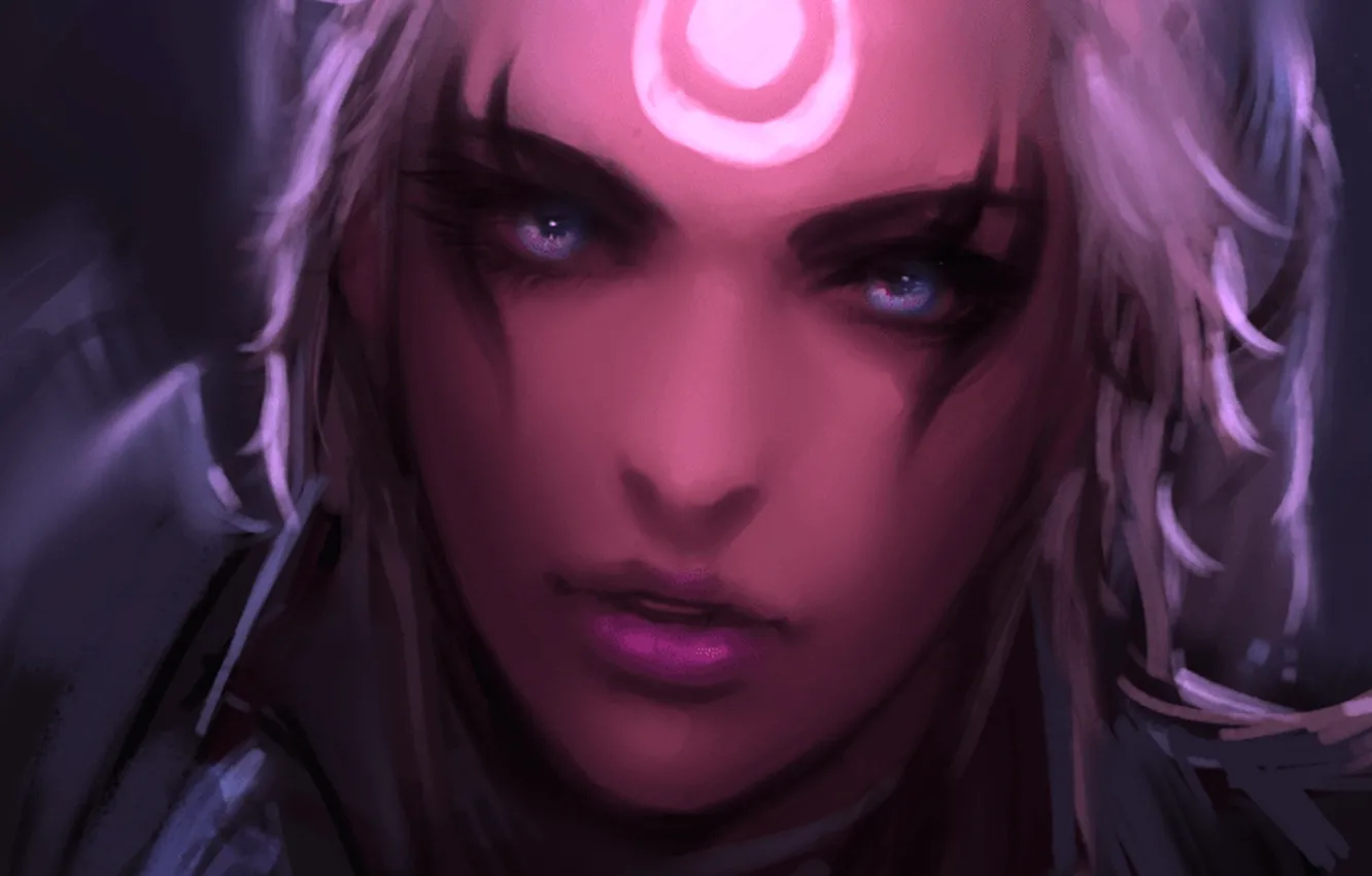 Фото обои девушка, фентези, тату, арт