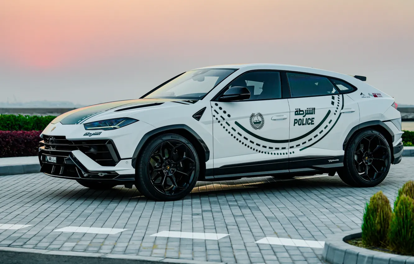 Фото обои Lamborghini, Urus, Lamborghini Urus Performante Dubai Police