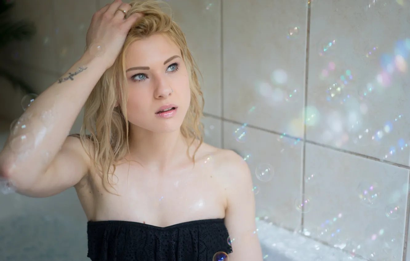 Фото обои лицо, фон, модель, волосы, Lisa