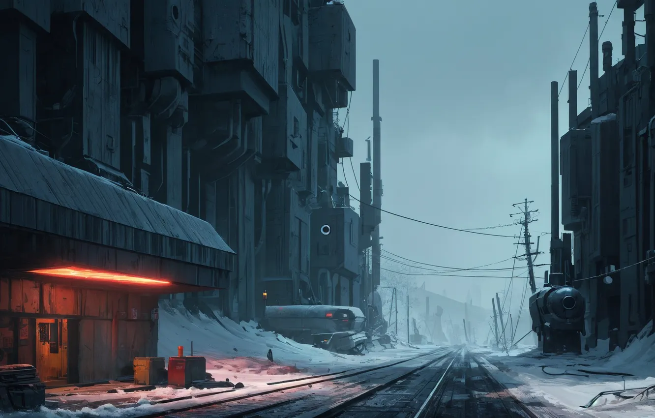 Фото обои фантастика, разрушение, постапокалипсис