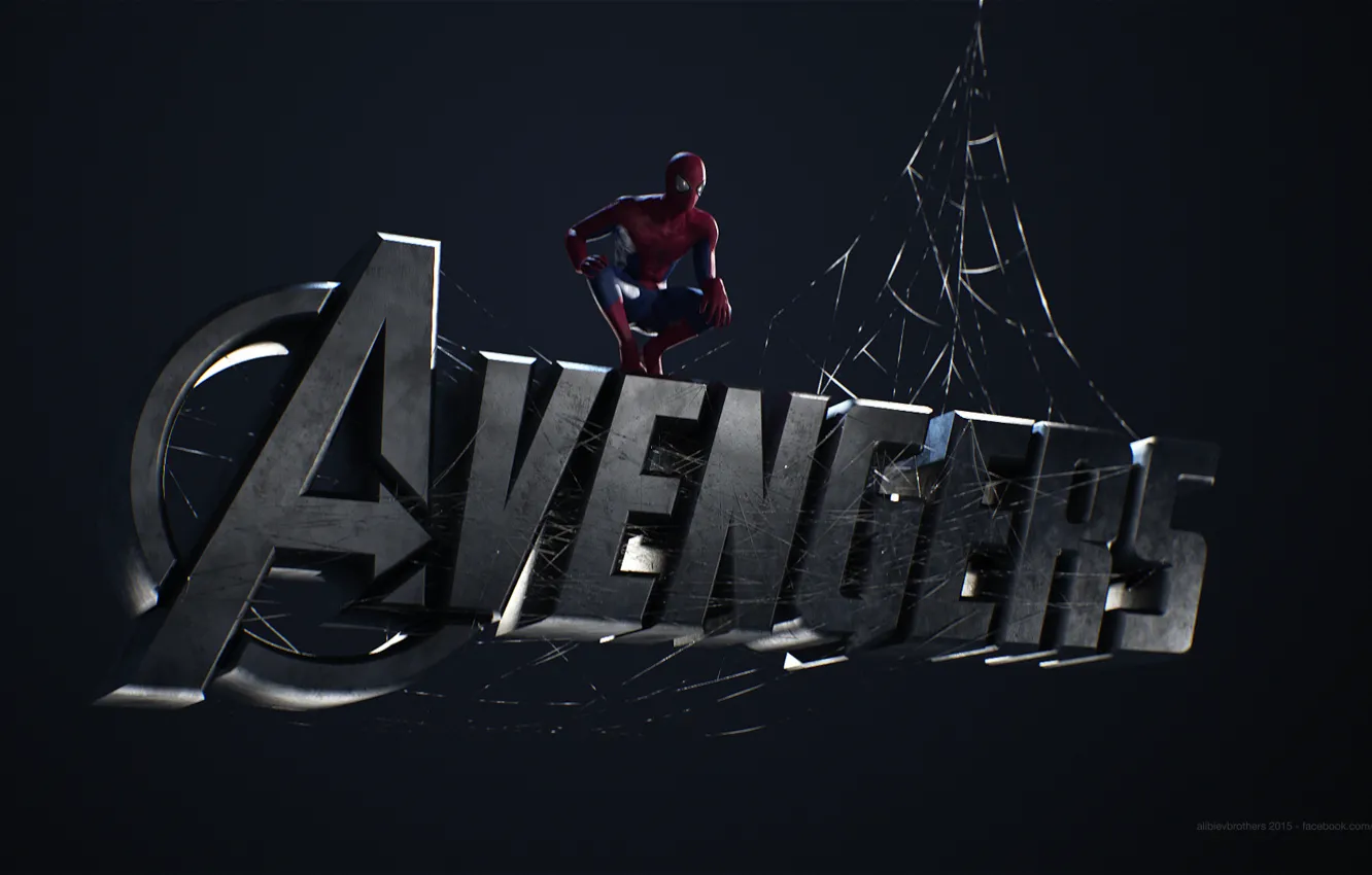 Фото обои spider man, web, avengers, captain america:civil war