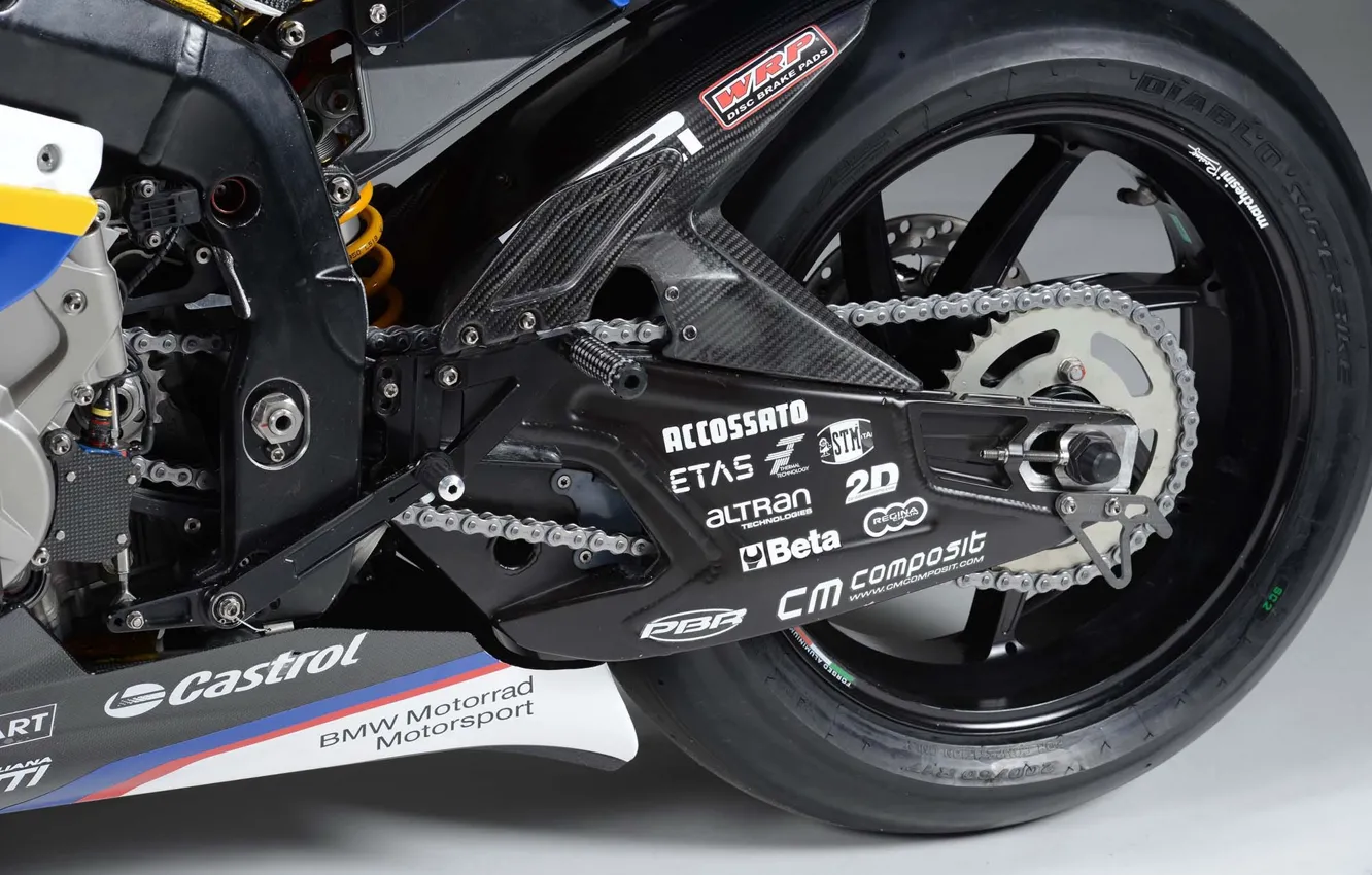 Фото обои колесо, BMW, карбон, SBK S1000RR, Motorrad GoldBet 2013