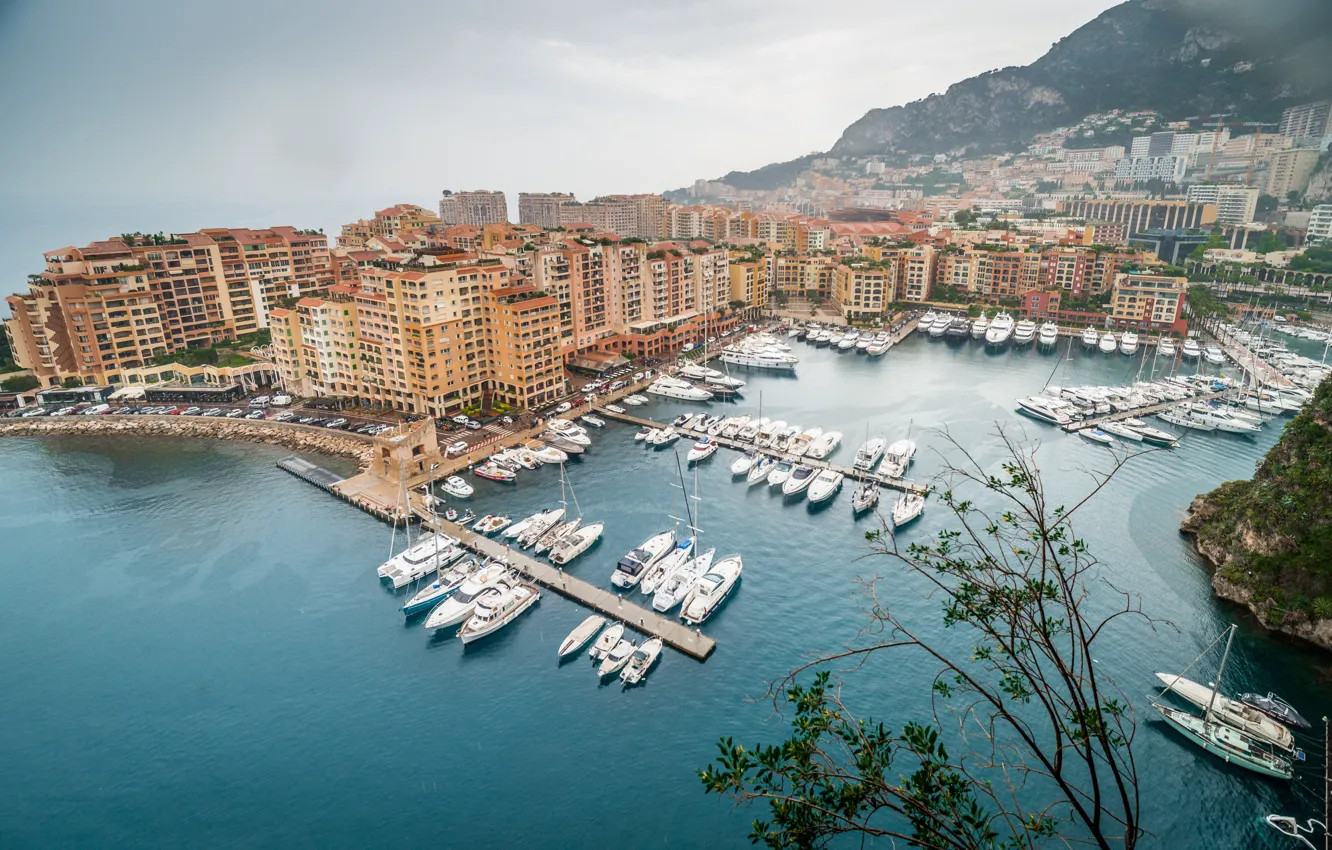 Фото обои яхты, Панорама, катера, Monaco, Монако, Panorama, Monte Carlo, Монте Карло