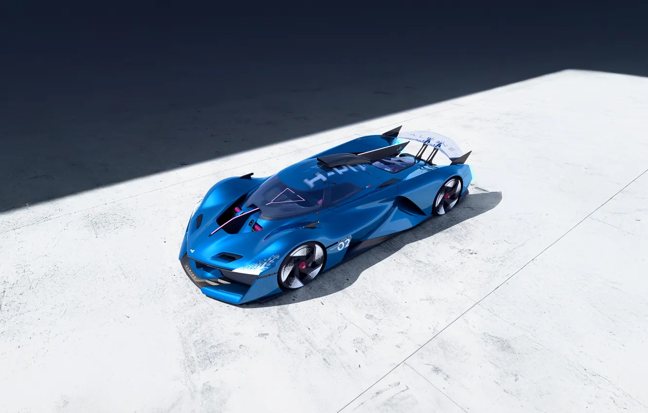 Фото обои Concept, Alpine, Twin Turbo, Super Car, 2024, French Car, V6 Engine, 730 HP