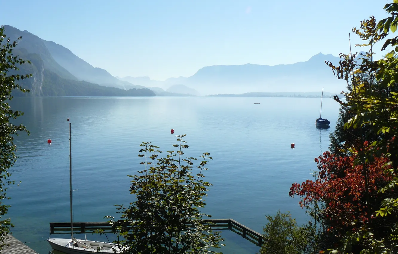 Фото обои вода, природа, озеро, фото, Австрия, St Gilgen