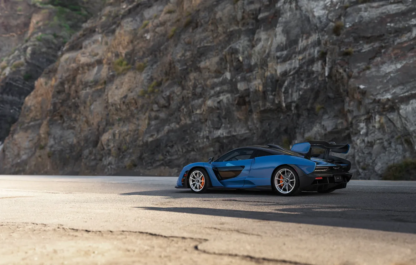 Фото обои McLaren, blue, Senna, McLaren Senna