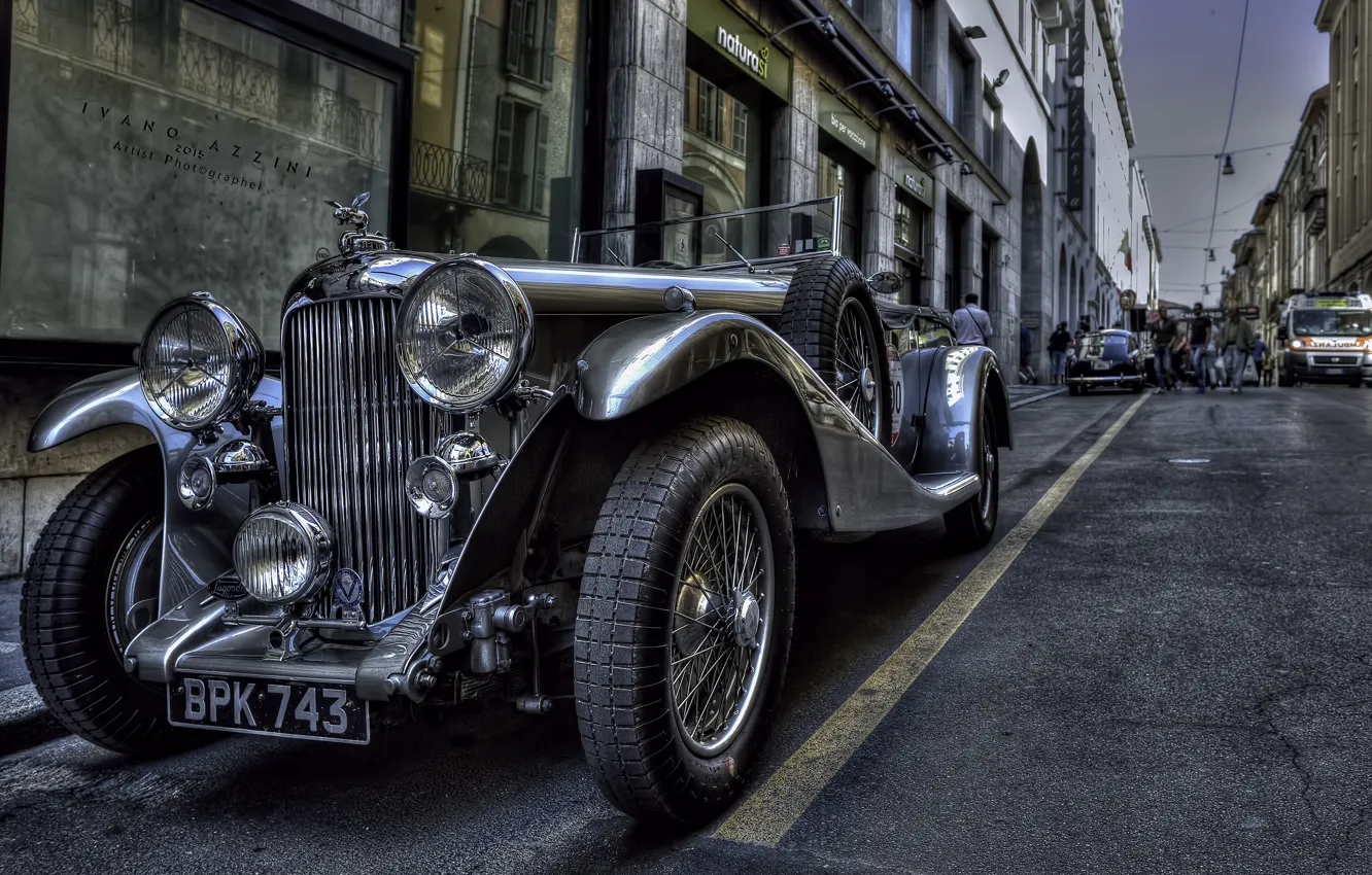 Фото обои hdr, style, retro, coupe, chrome, oldtimer, BRESCIA MMIGLIA