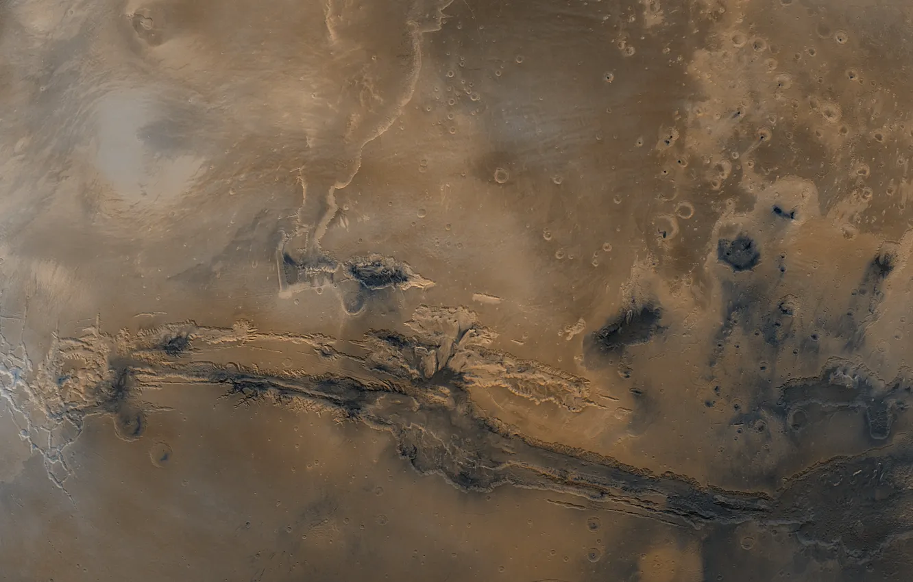 Фото обои Марс, моря, долина Маринер
