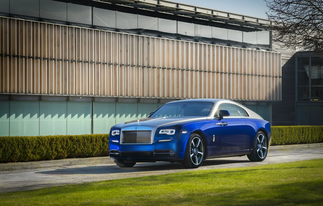 Фото обои солнце, синий, Rolls-Royce, blue, collection, Роллс-Ройс, wraith, bespoke