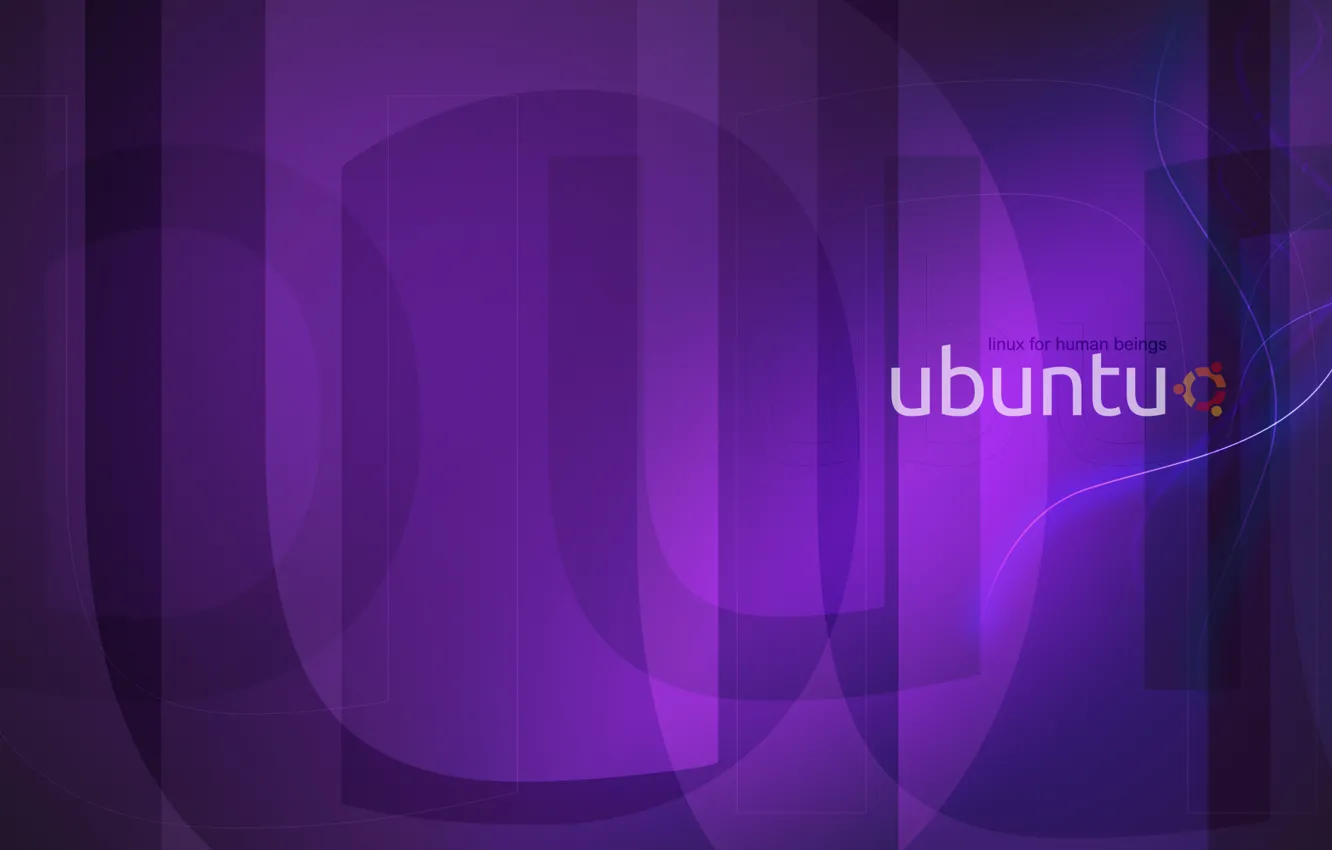 Фото обои фиолетовый, Linux, линукс, Ubuntu, убунту, purple, violet