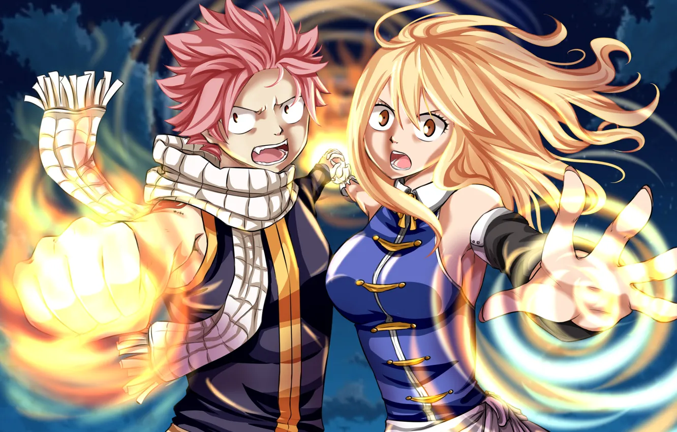 Фото обои game, anime, Lucy, blonde, asian, manga, japanese, Fairy Tail