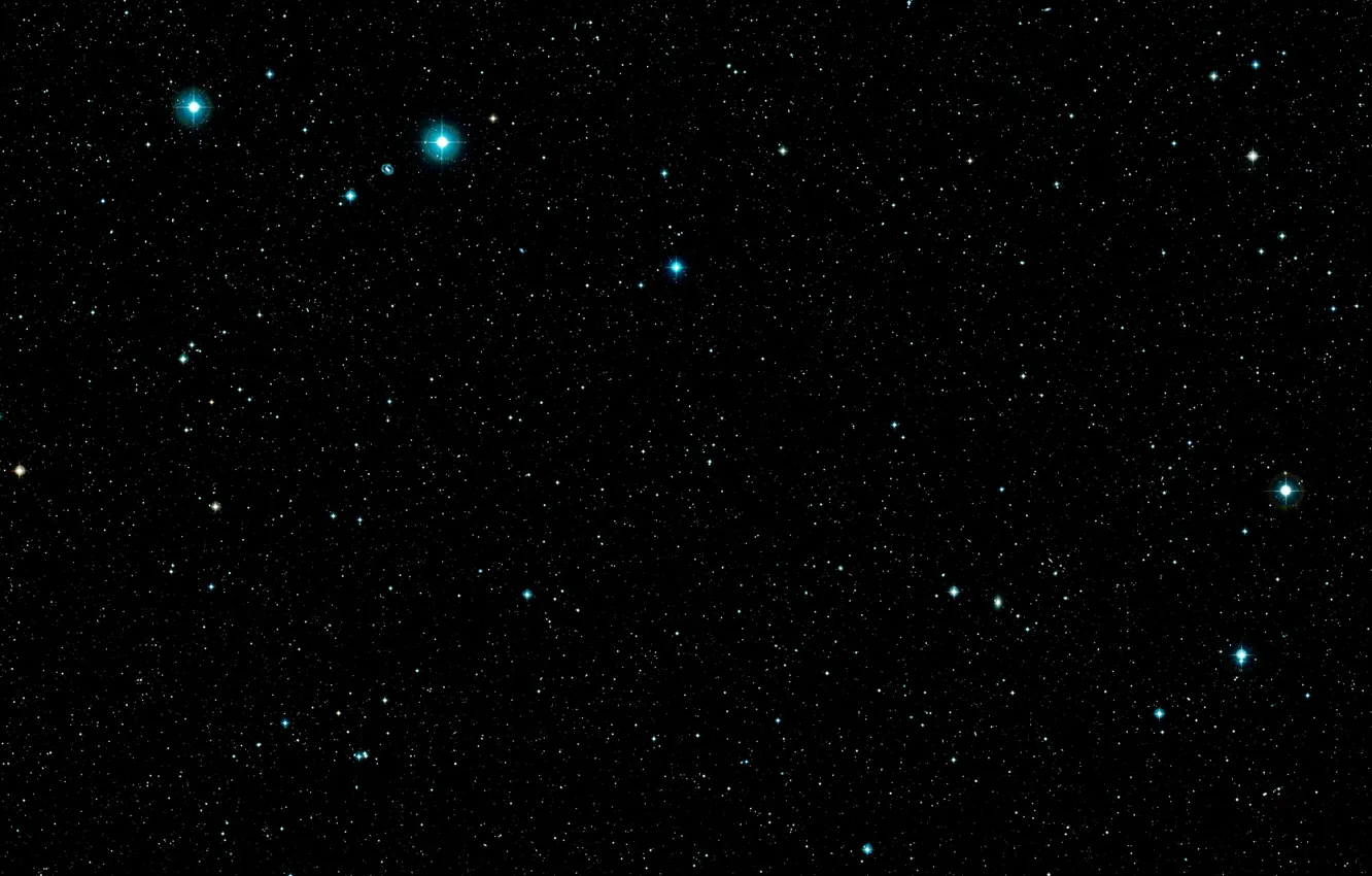 Фото обои Constellation Ursa Major, Dwarf irregular galaxy, I Zwicky 18, Starburst Galaxy