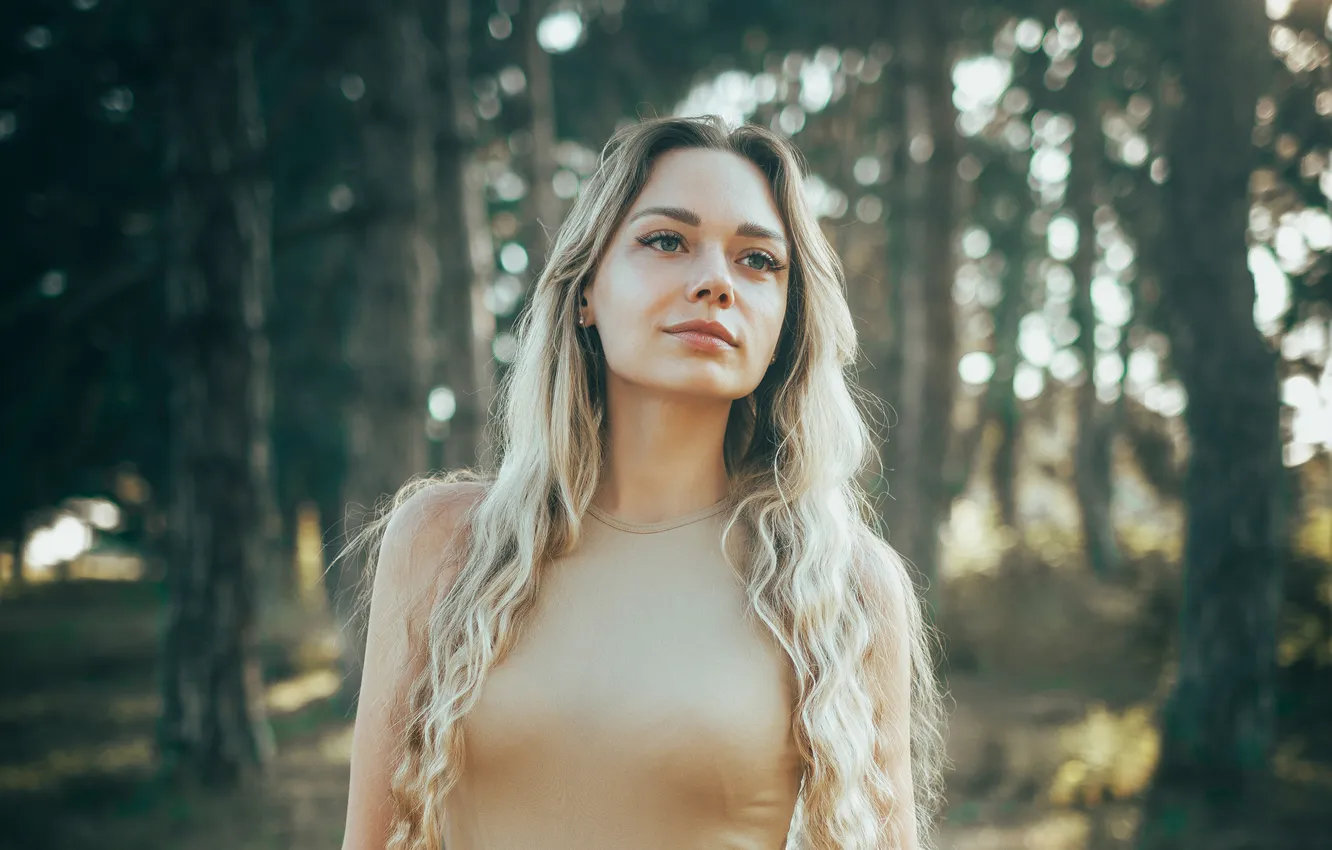 Фото обои woman, young, beautiful, model, portrait, long-haired