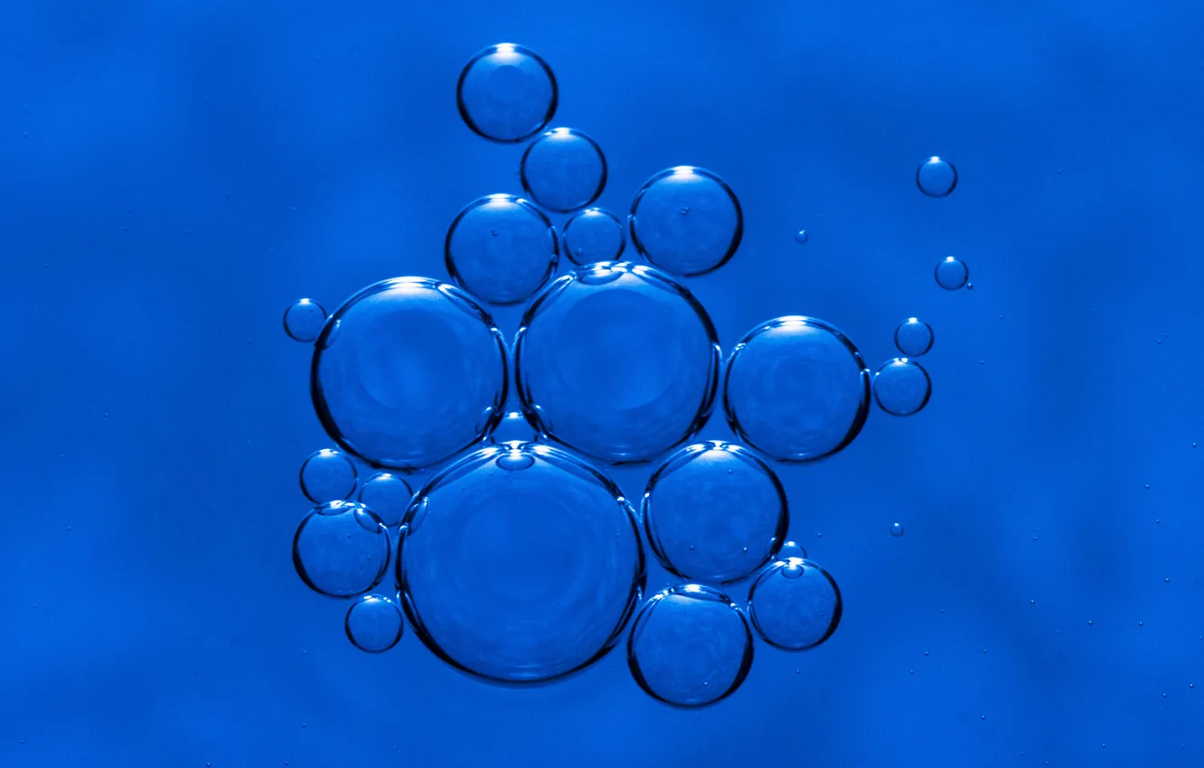 Фото обои вода, пузырьки, масло, жидкость, воздух