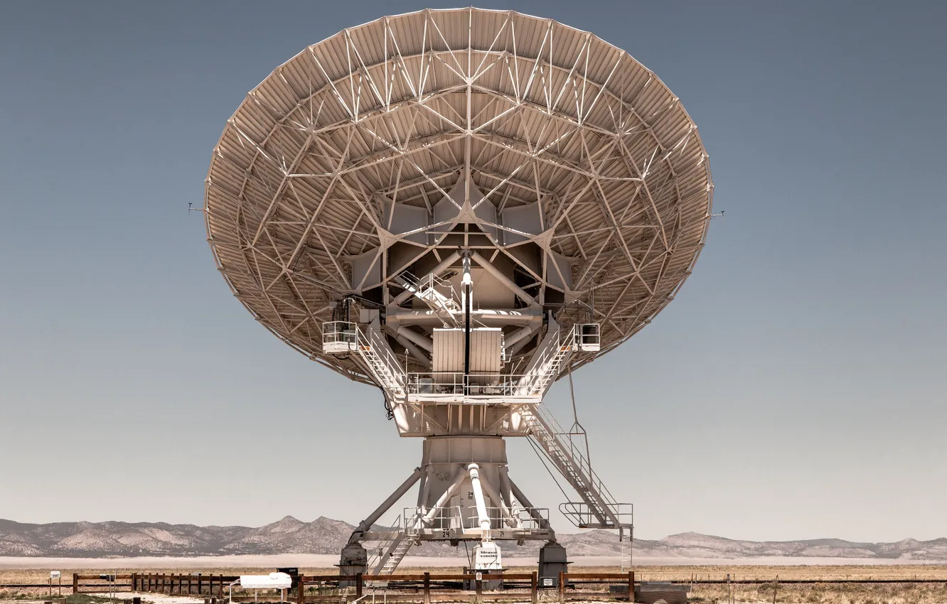 Фото обои пустыня, антенна, Astronomy Observatory, National Radio