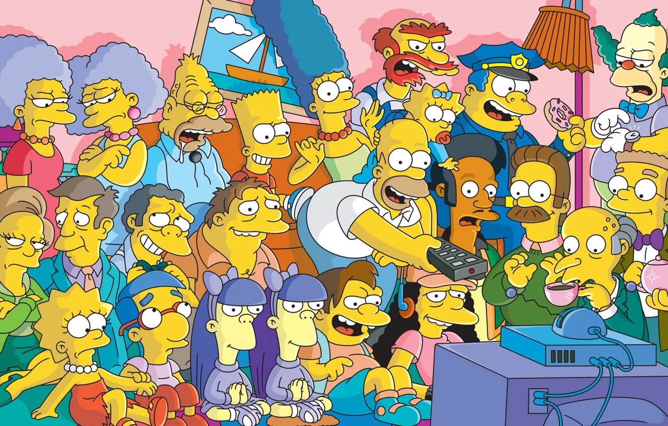 Фото обои Симпсоны, The Simpsons, Homer Simpson, Springfield